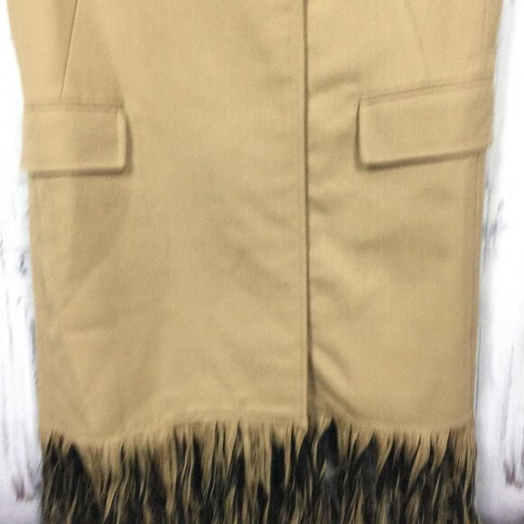 3.1 Phillip Lim Fringed Wool Long Camel Vest Small - Picture 4 of 14